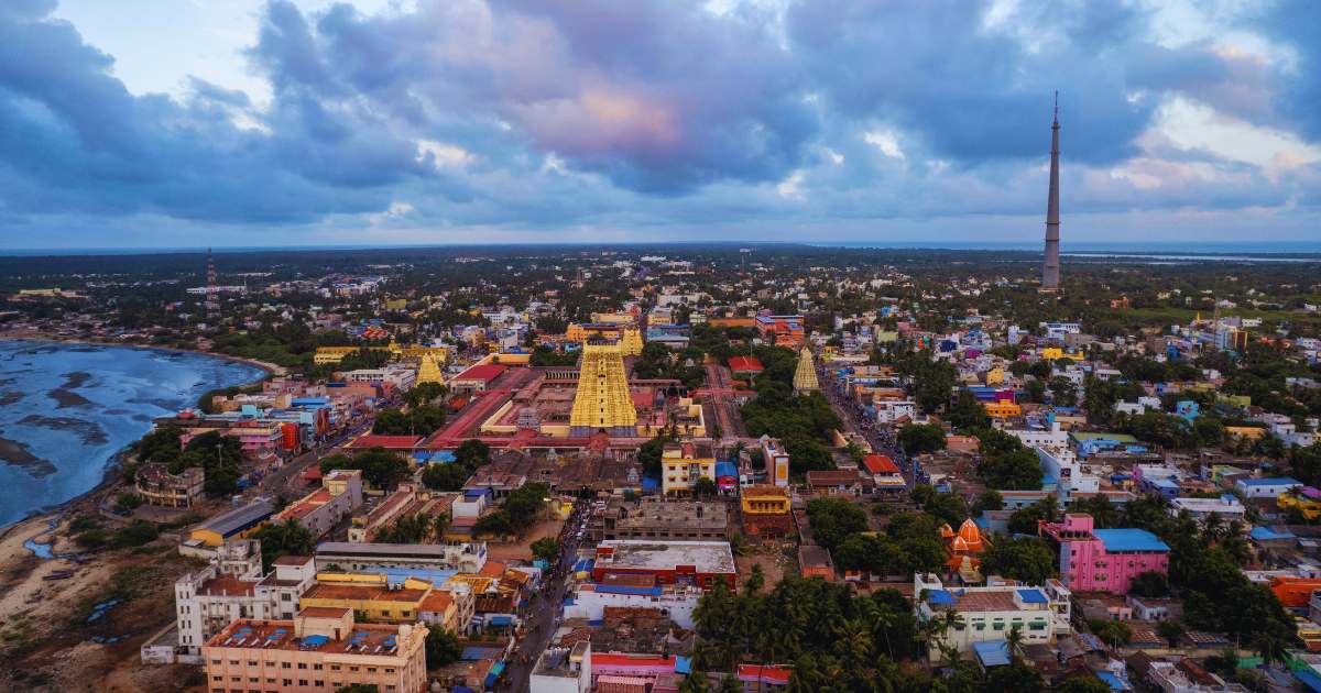 temple towns in India
Rameswaram